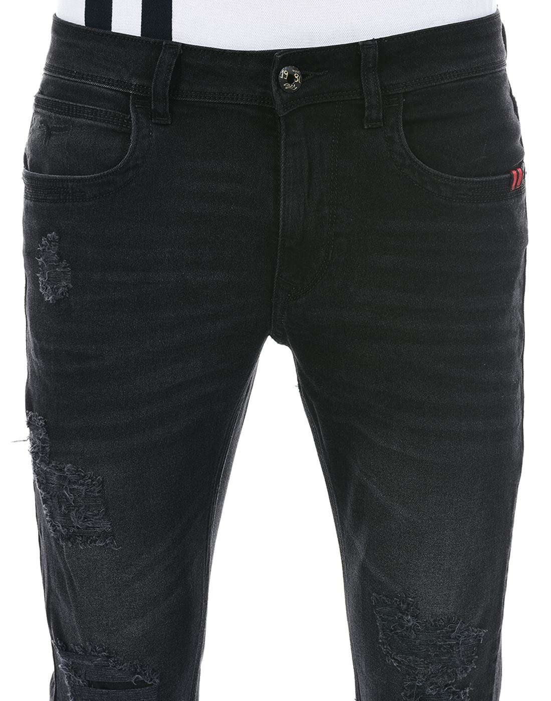 Flying Machine Men Casual Wear Black Jeans